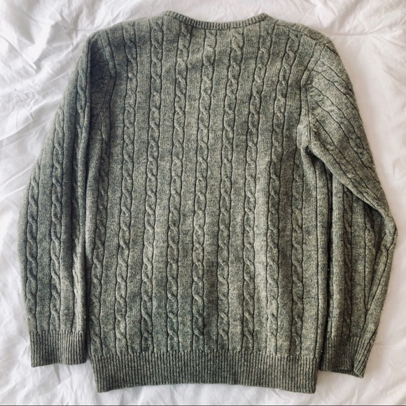 Lambswool Heather Green Sweater - Picture 4 of 4